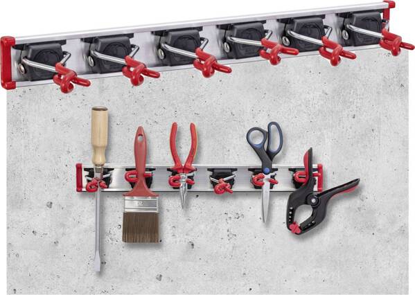 Bruns 1.1M-Set Gerätehalter 6er Set Mini (L x B x H) 500 x 55 x 105 mm 1 Set