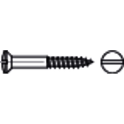 NOBRAND - Linsensenk-Holzschrauben mit Schlitz DIN 95 Messing ø2,5 x 20mm