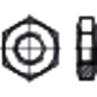 NOBRAND - flache Sechskantmuttern, DIN 439 Form B Edelstahl A4 blank M12 x1,25