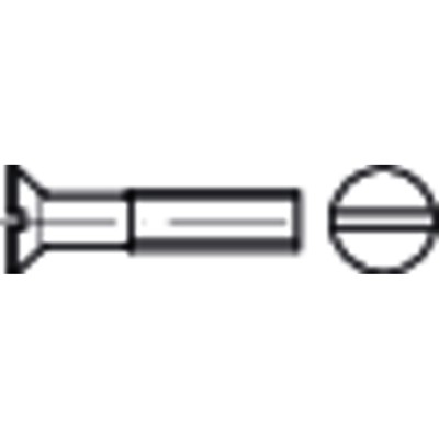 NOBRAND - Senkschraube mit Schlitz DIN 963 Stahl 4.8 M12 x 30mm