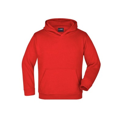James & Nicholson - Kinder Kapuzensweatshirt JN047K, rot, Größe S