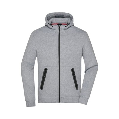 James & Nicholson - Herren Melange Jacke JN1144, hell-melange, Größe XL