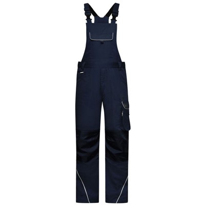 James & Nicholson - Workwear Latzhose Materialmix JN879, navy-blau, Größe 110