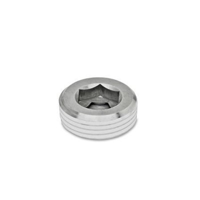 Ganter Norm® - 906-NI-M20X1,5-GPC Verschlussschrauben mit kegligem Gewinde, Edelstahl