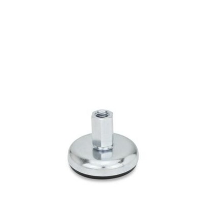 Ganter Norm® - 30-100-M10-45-A1-X Stellfüße, Stahlblech, mit Gummiauflage