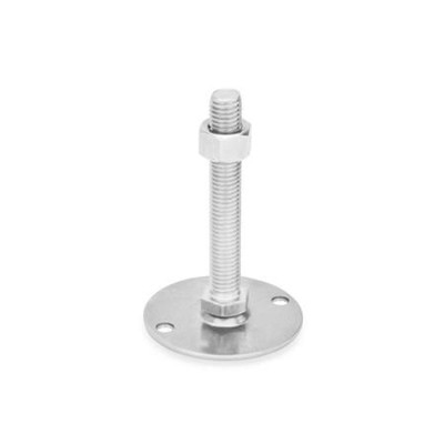 Ganter Norm® - 41-80-M10-80-B0-SK Edelstahl-Stellfüße, Werkstoff Nr. 1.4301 (A2)