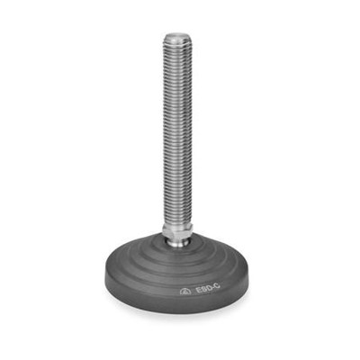 Ganter Norm® - 344.7-80-M16-108-A ESD-Gelenkfüße, Edelstahl