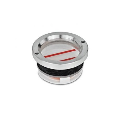 Ganter Norm® - 537-32-38-B Ölschaugläser, Aluminium / Plexiglas