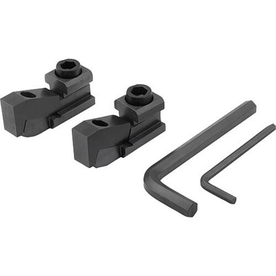 KIPP - FLACHSPANNER FÜR T-NUT BN=22 STAHL, GEHÄRTET UND BRÜNIERT