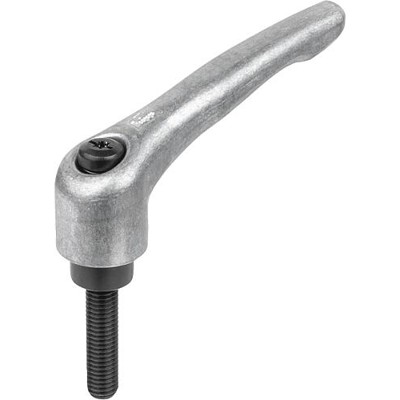 KIPP - KLEMMHEBEL GR.1 M05X45, ZINK BLANK, KOMP:STAHL BRÜNIERT
