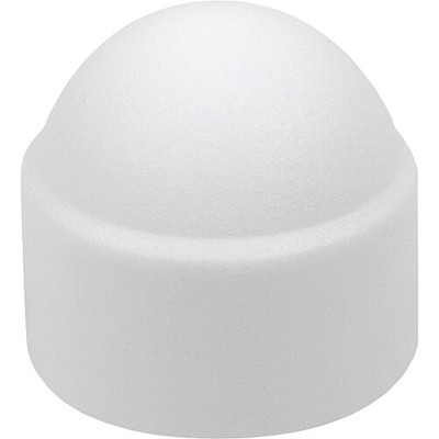 KIPP - ABDECKKAPPE, M05, SW=8 POLYETHYLEN, WEISS