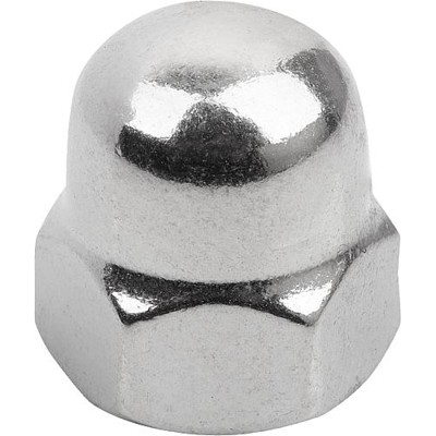 KIPP - HUTMUTTER DIN1587 HOHE FORM, M05, SW=8, EDELSTAHL A4 70 BLANK