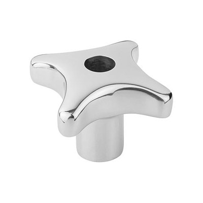 KIPP - KREUZGRIFF DIN6335, D1=40, D=8H=26, FORM:B, EDELSTAHL POLIERT