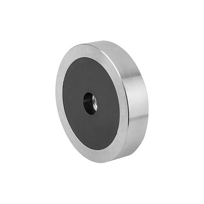KIPP - MAGNET FLACHGREIFER D1=M10 H=15 NDFEB, RUND, KOMP:STAHL, D=75