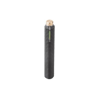 KIPP - DRUCKSCHRAUBE OHNE KOPF, MIT GEWINDESICHERUNG M12X32,5, SW=6, STAHL 10.9 BRÜNIERT, KOMP:MESSING
