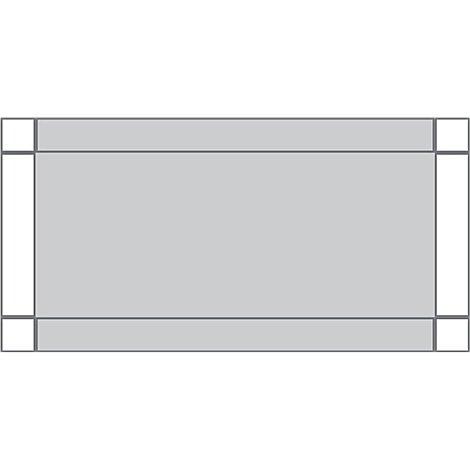 Ablageböden für Werkbank, B 400 x H 50 mm
