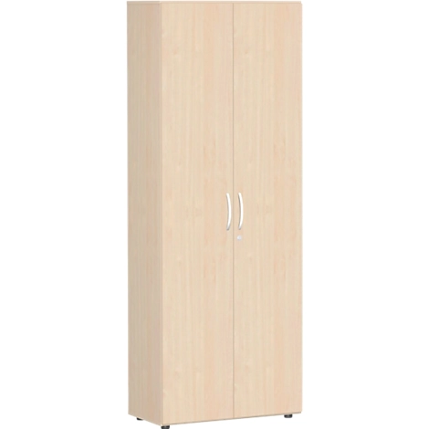 Aktenschrank ALICANTE, 6 Ordnerhöhen, 5 Böden, abschließbar, B 800 x T 400 x H 2160 mm, Ahorn