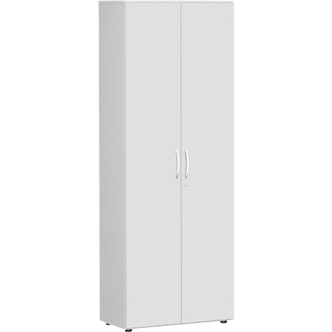 Aktenschrank PALENQUE, 6 OH, abschließbar, B 800 x T 420 x H 2160 mm, lichtgrau