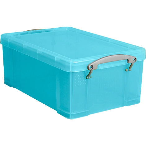 Box, Kunststoff, transparent aqua, 9 l