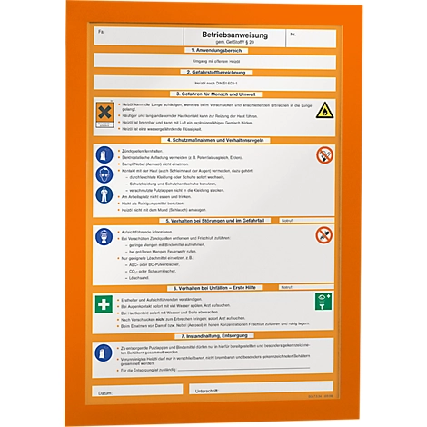 Durable Inforahmen Duraframe, DIN A4, 2 Stück, orange