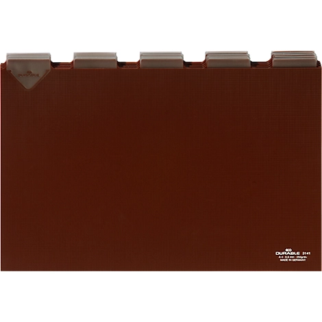 Durable Leitregister, DIN A4, Buchstaben A-Z, PVC, Tabbreite 40 mm