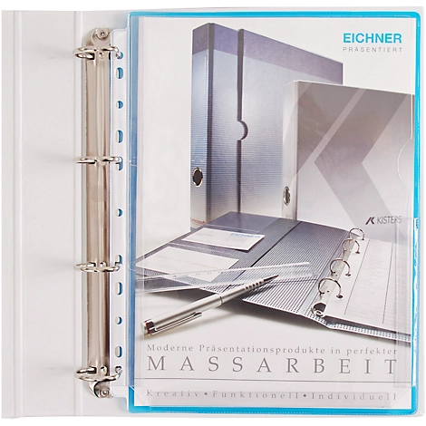 EICHNER Dehnfalten-Dokumentenhüllen, DIN A4, oben offen, rechts halboffen, 10 Stück,