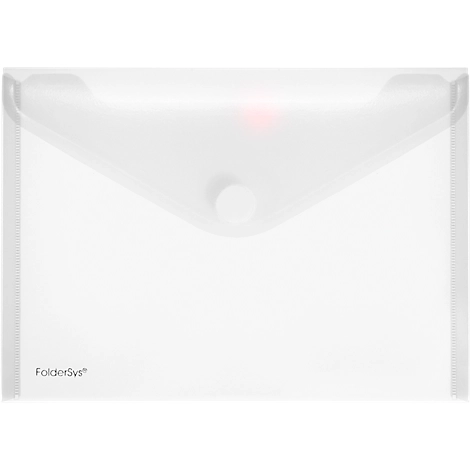 FolderSys Dokumententasche, DIN A5 quer, Klettverschluss, PP, farblos
