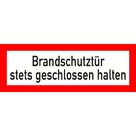 Folie 'Brandschutztür', selbstklebend