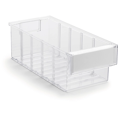 Lagerschublade Serie 3015, transparent, L 300 x B 132 x H 100 mm, 2,5 L