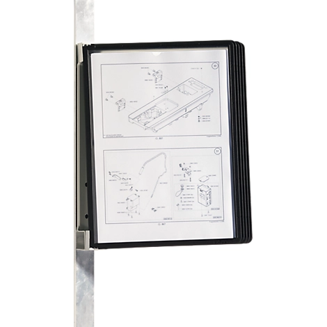 Magnet-Wandhalter-Set Vario Wall, inkl. 5 Tafeln, schwarz