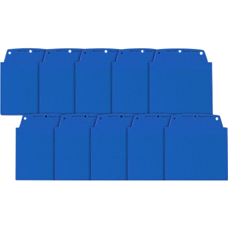 Orgatex Sichttaschen, A6 quer, blau, 10 St.