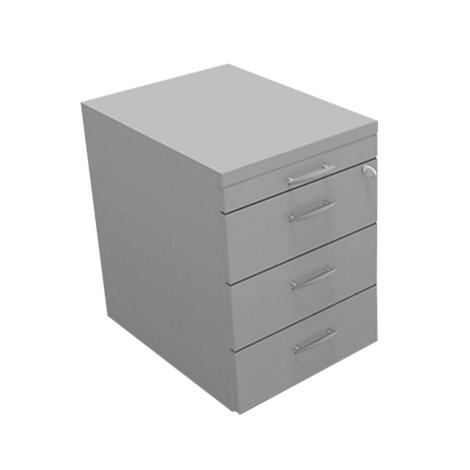 Rollcontainer ARLON-OFFICE, B 420 x T 560 x H 585 mm, lichtgrau