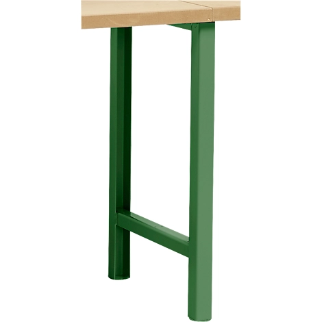 Schäfer Shop Pure Fußgestell für Arbeitsplatte, nicht höhenverstellbar, grün