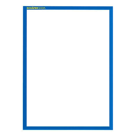 Schäfer Shop Pure SSI Magnetrahmen Standard, DIN A4 Hochformat, 5 Stück, blau