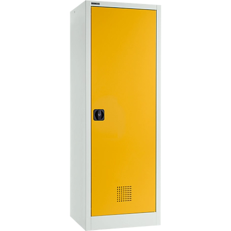 Schäfer Shop Select Gefahrstoffschrank MSI-US1506, Stahl, B 600 x T 500 x H 1585 mm, Belüftungsschlitze, 3 Wannen à 11 l