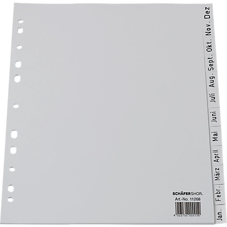 Schäfer Shop Select Rücklaufendes PP-Register, Kalender Dez.-Jan.