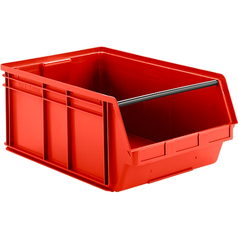 Sichtlagerkasten mit Tragestab SSI Schäfer LF 743 Polypropylen, L 715 x B 470 x H 300 mm, 74 l, rot