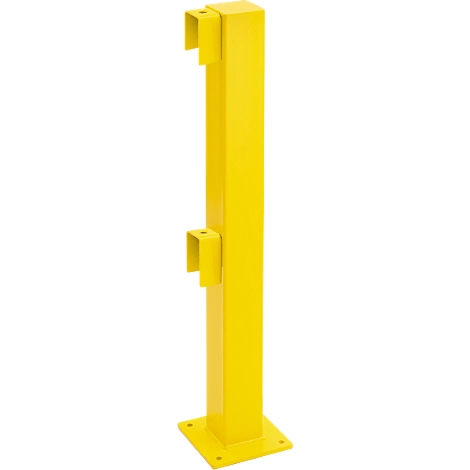 Standpfosten Anfang/Ende, 1000 mm, beschichtet, gelb