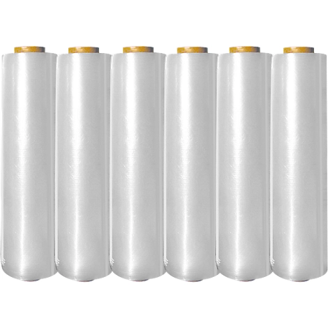 Stretchfolie, 430 mm x 300 m, 7 my, 6 Rollen