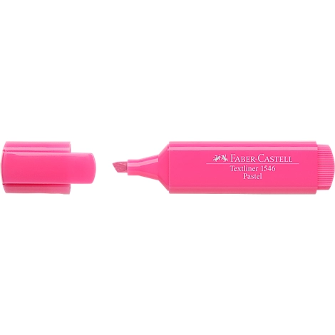 Textmarker von FABER-CASTELL, rosa, 10 Stück