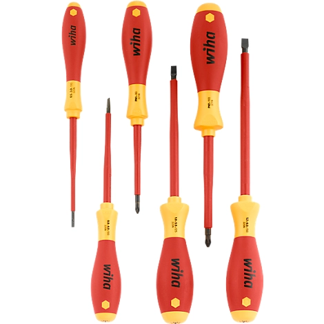 WIHA Schraubendreher, 6-teilig, VDE SoftFinish